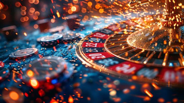 Halaman kategori permainan slot dan live casino di radenjitu tampilan desktop